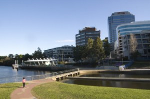 Parramatta river near the University